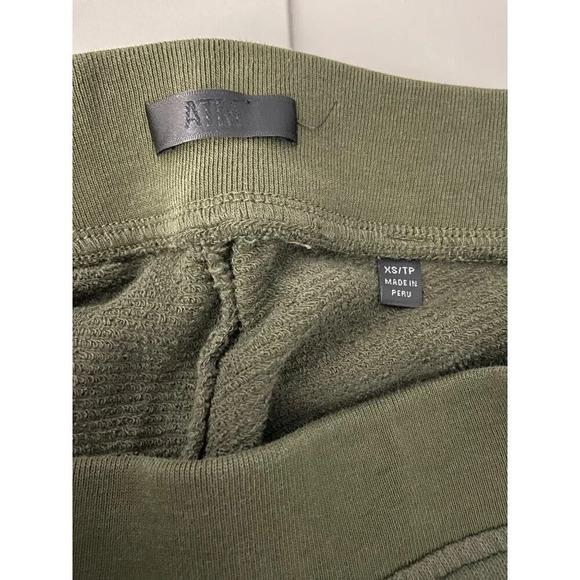 ATM Anthony Thomas Melillo Dark Green Joggers-sz XS - Picture 3 of 9